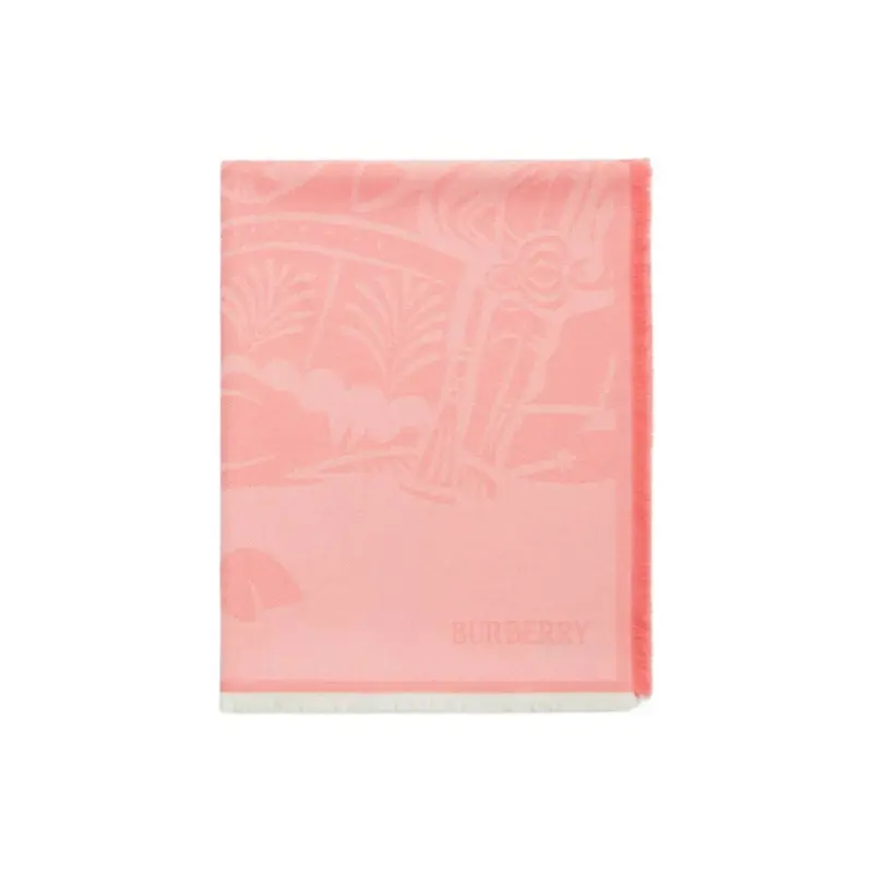 

Burberry Экд шарф с интарсией, Pink