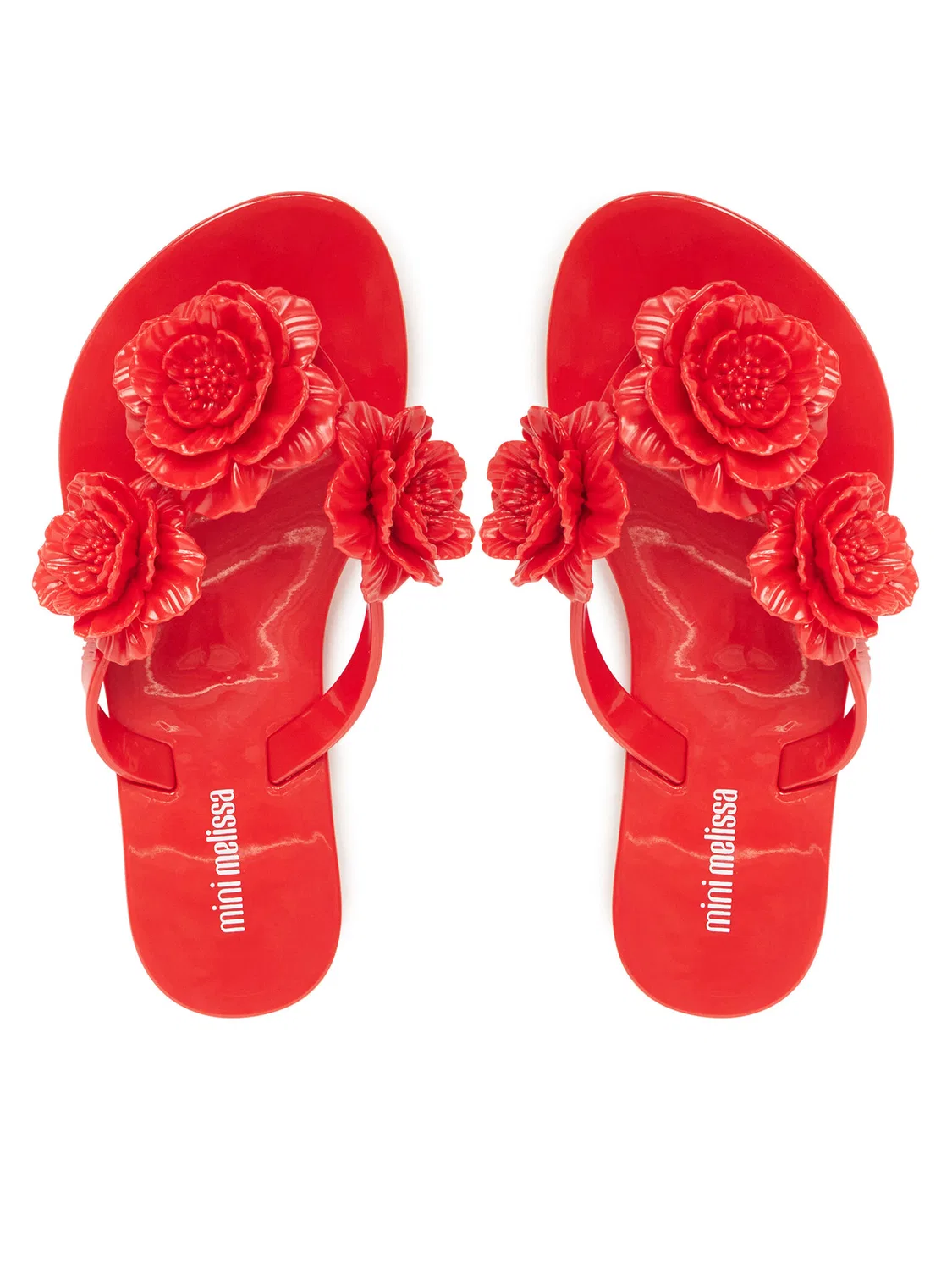 Вьетнамки для девочки Mini Harmonic Springtime Inf Melissa, красный