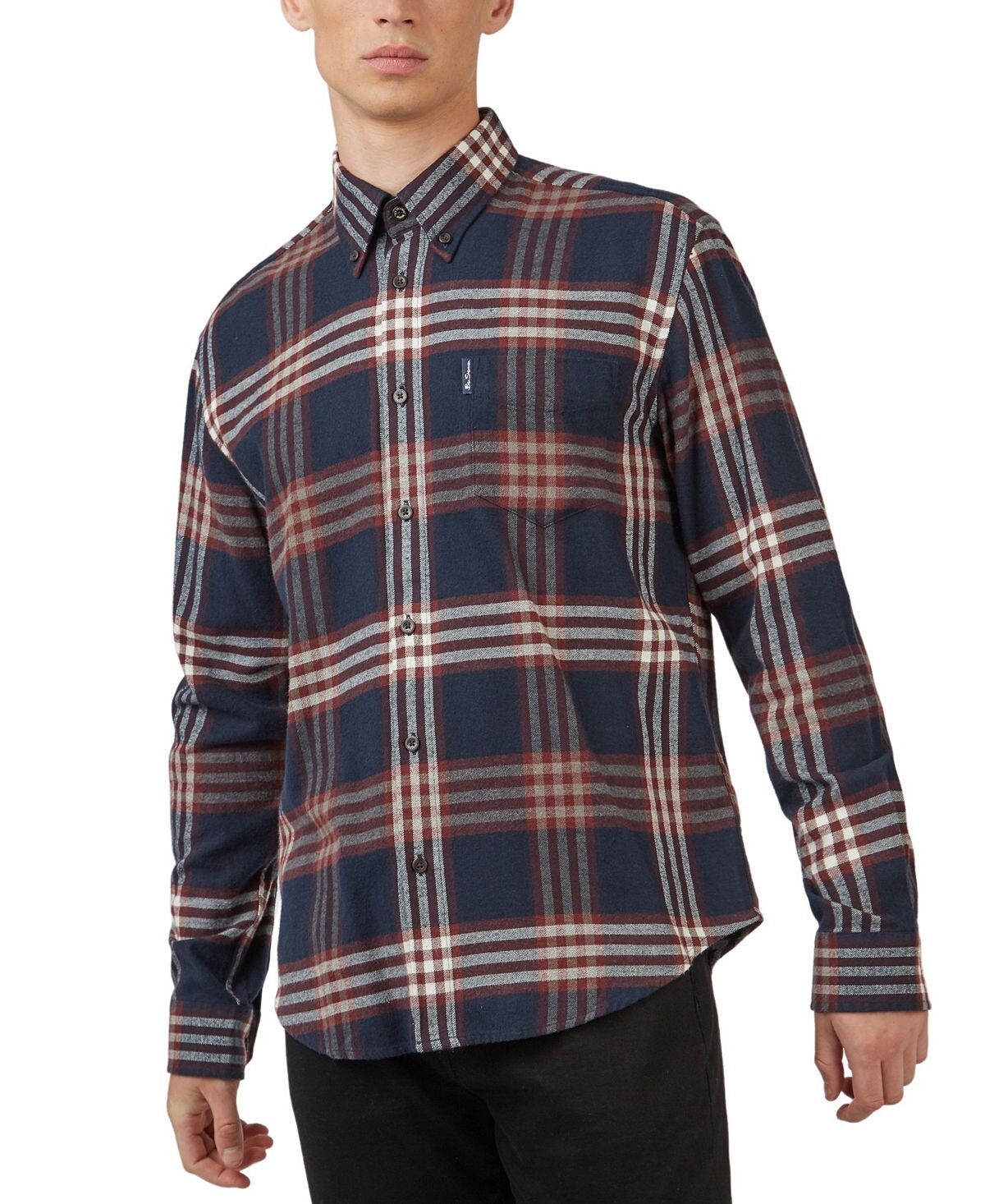 

Мужская рубашка в клетку с начесом Ben Sherman