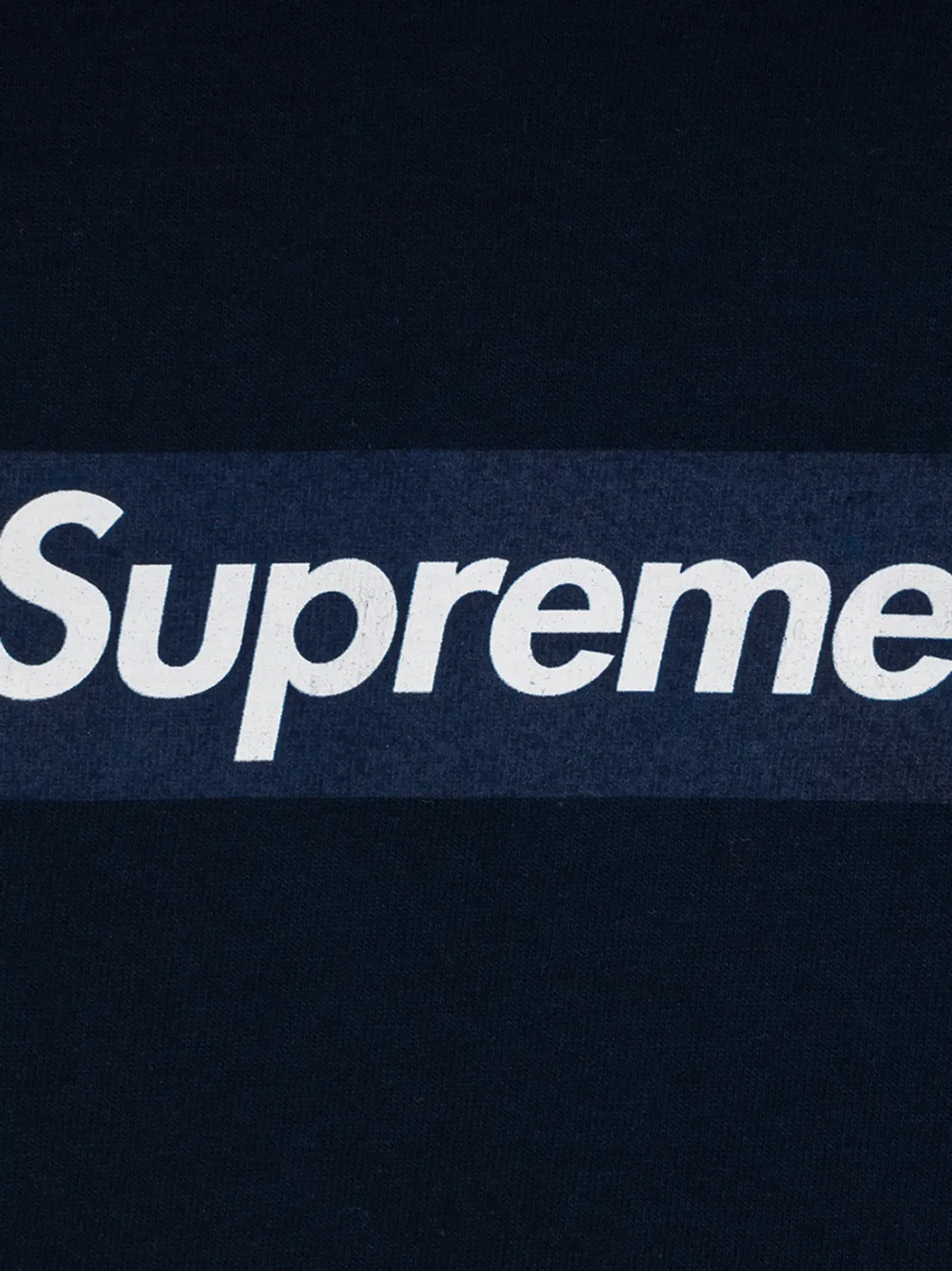 Supreme Лонгслив Box Logo синий — фото 2