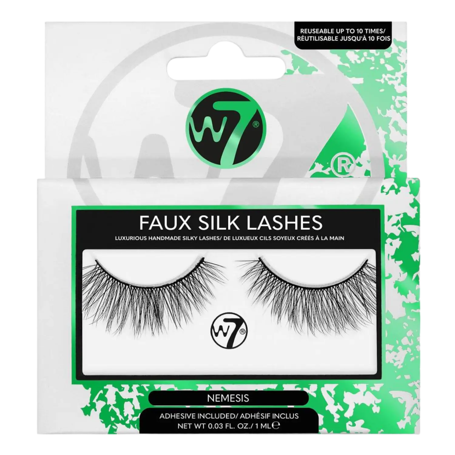 

W7 3D Faux Silk накладные ресницы Nemesis, 2 шт/1 упаковка