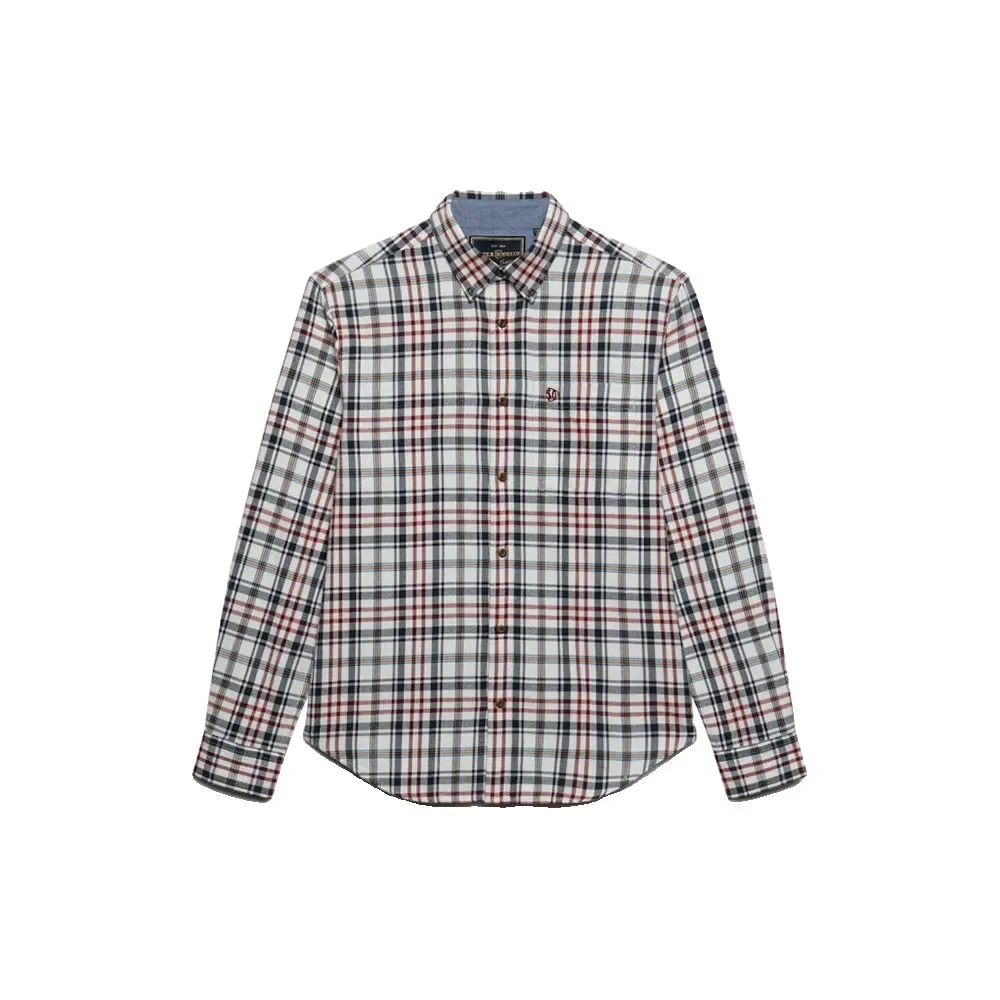 Мужская рубашка с длинным рукавом Lumberjack Superdry, White — фото 3
