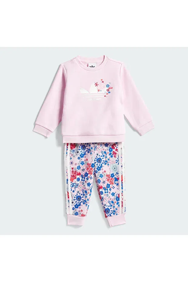 Детский спортивный комплект для девочек хлопковый Adidas, Pink