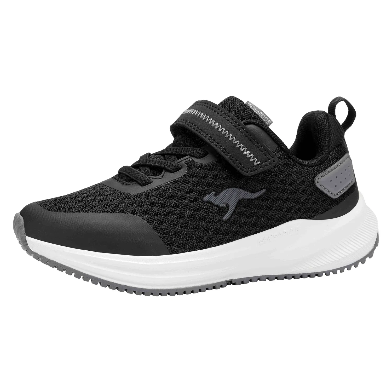 Детские кроссовки с ортопедической стелькой KangaROOS K-RDK FAM EV, Jet Black/Steel Grey