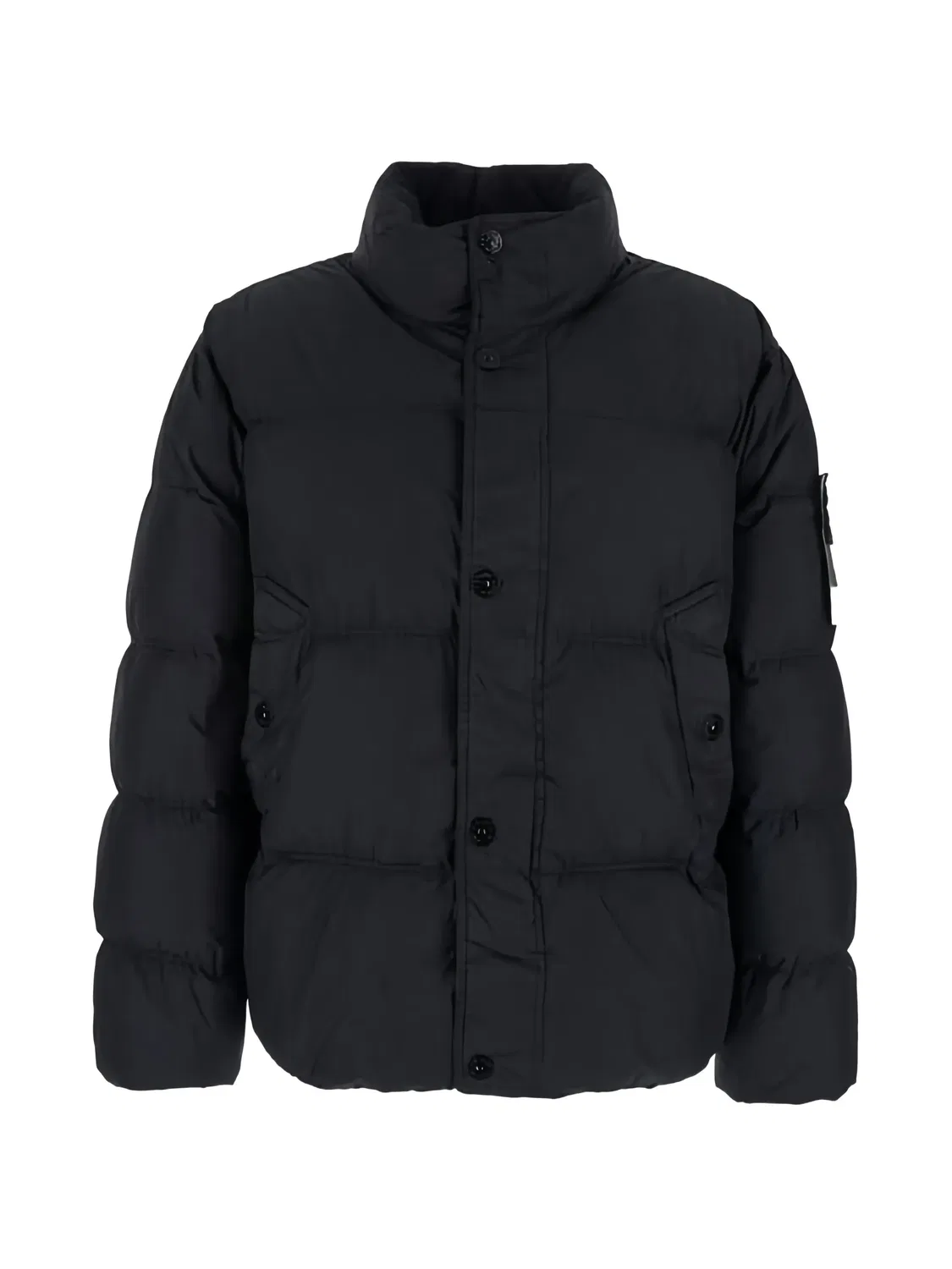 Куртка-пуховик с пуговицами Stone Island, черный