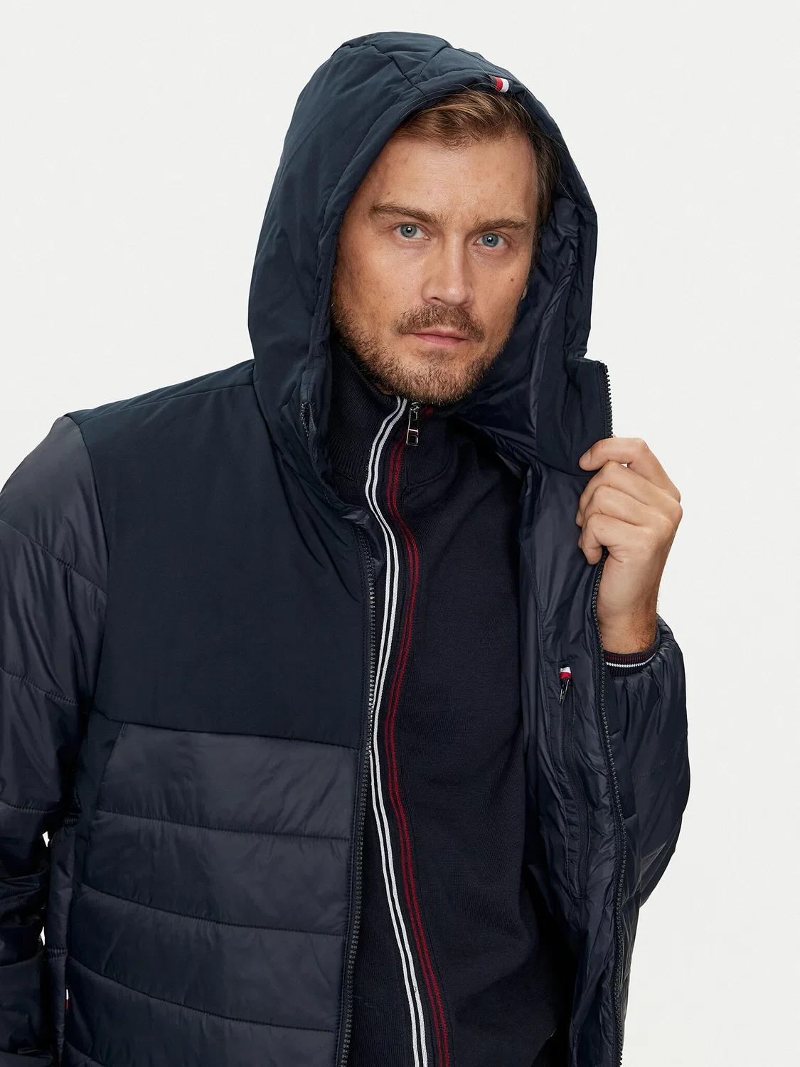 Мужская зимняя куртка стандартного кроя Tommy Hilfiger, темно-синий — фото 4