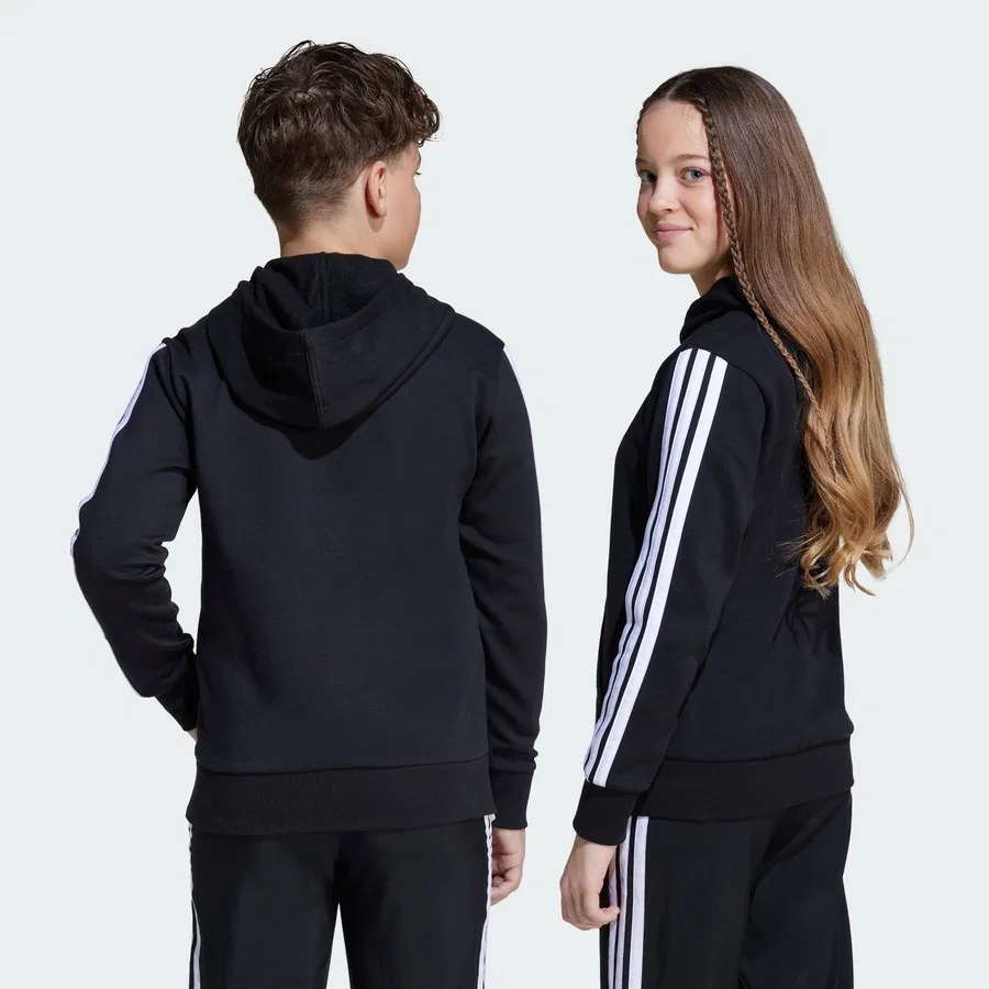 Детский худи с капюшоном и длинным рукавом Sportswear JN2416 Essentials Hoodie adidas, Черно-белый — фото 3