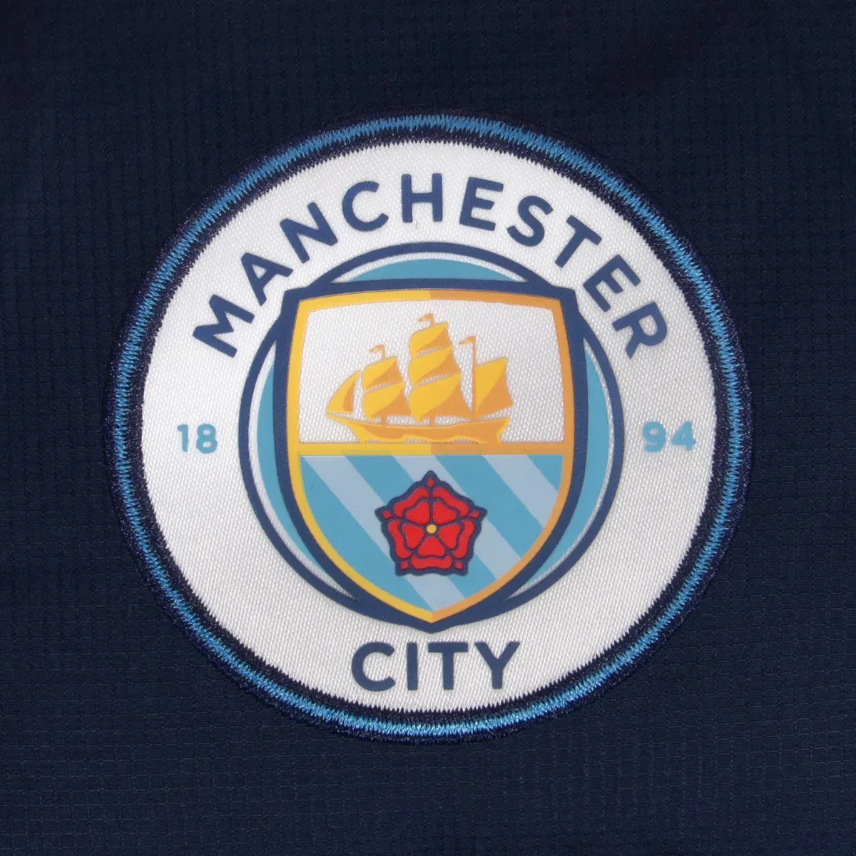 Детская куртка-пуховик с капюшоном Manchester City Fc, Navy — фото 2