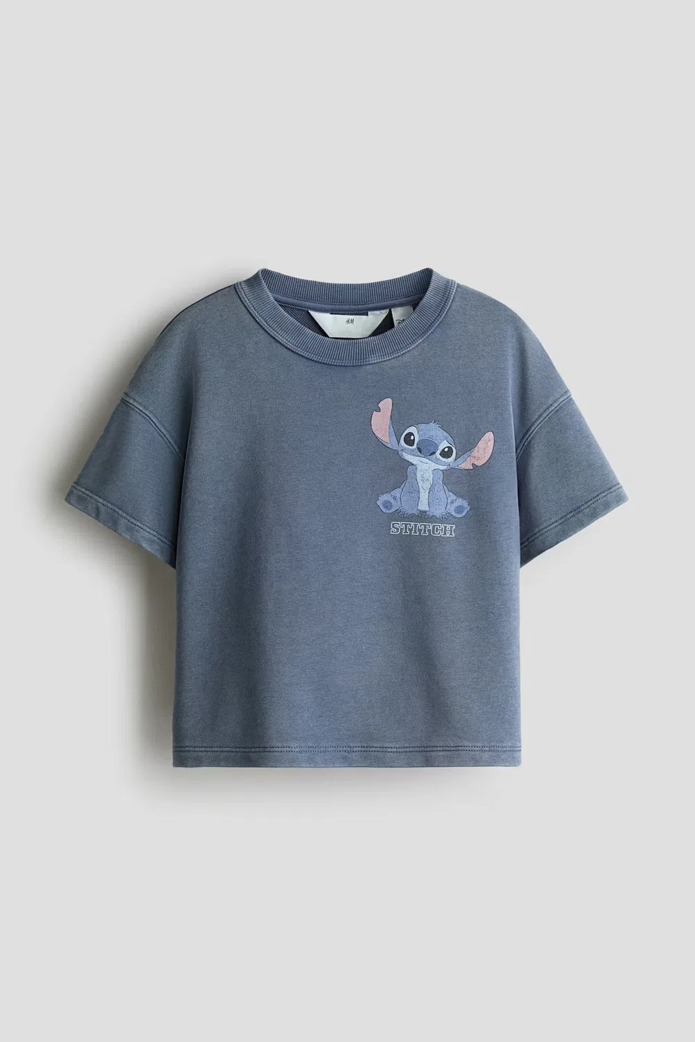 Футболка с принтом H&M, Dunkelblau/Lilo & Stitch