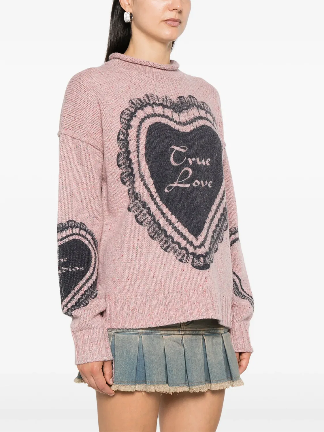 Acne Studios Свитер с сердечным принтом — фото 3
