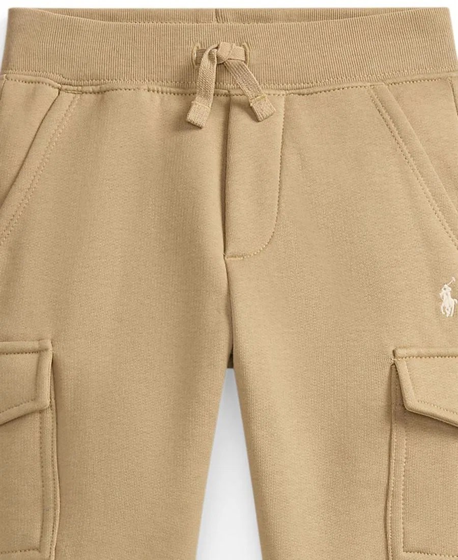 Флисовые карго-джоггеры с эластичным поясом Polo Ralph Lauren, Classic Khaki — фото 3