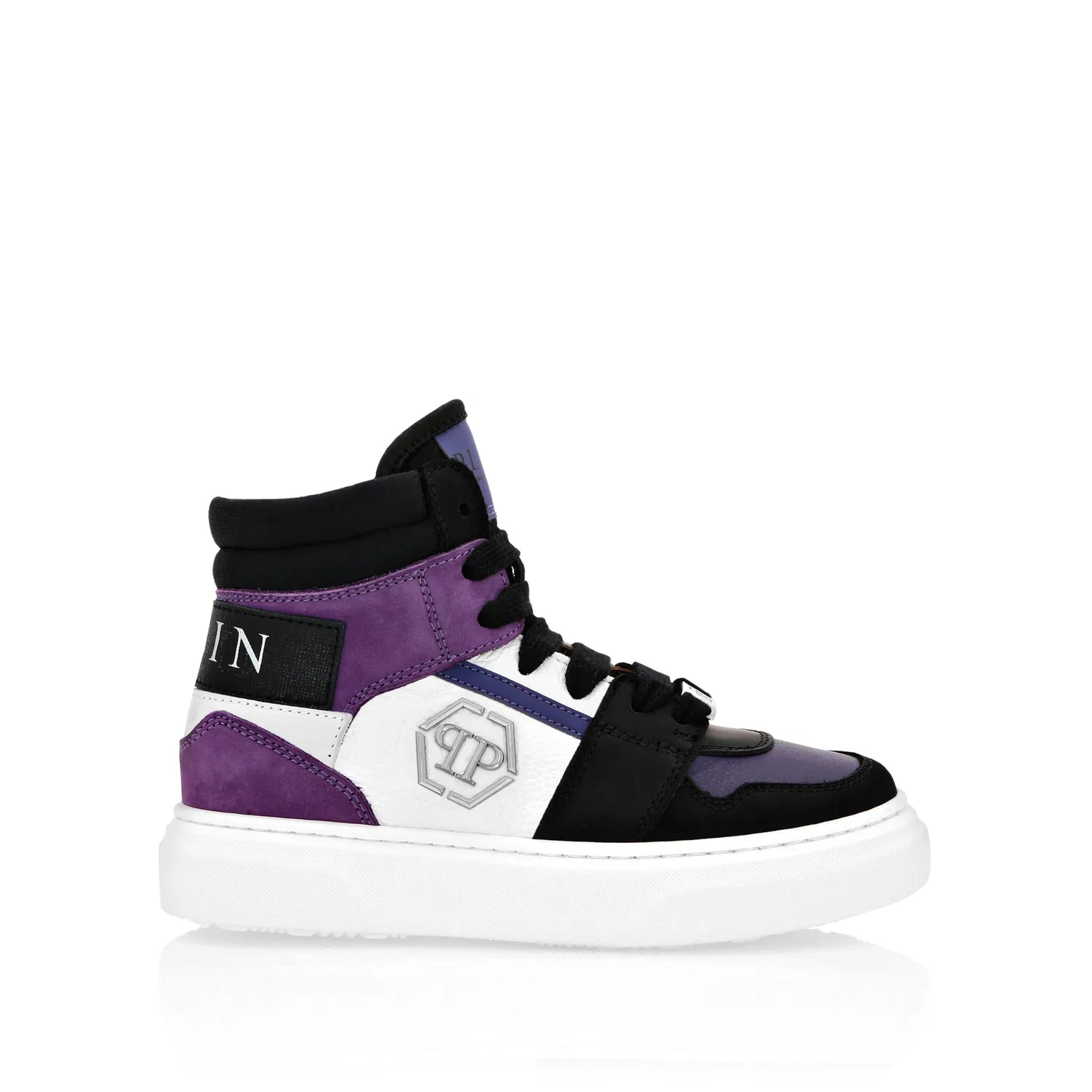 Детские кроссовки на средней подошве PHILIPP PLEIN, Purple/Black — фото 3