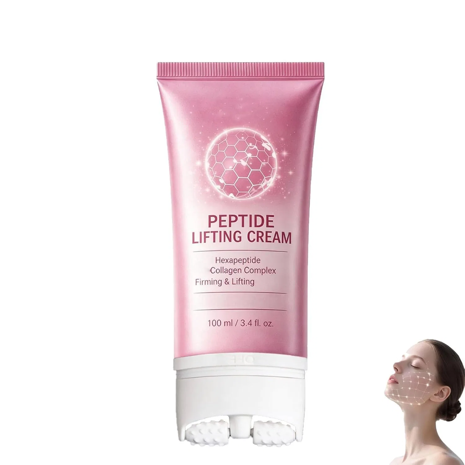 Крем для шеи и декольте с роллером, Peptide Lifting Cream Roller, PINKLABS, 100 мл Generic