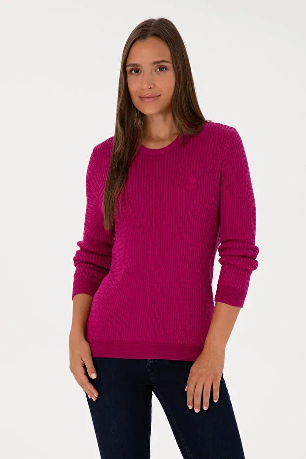 Женский свитер с длинным рукавом U.S. Polo Assn., Pink