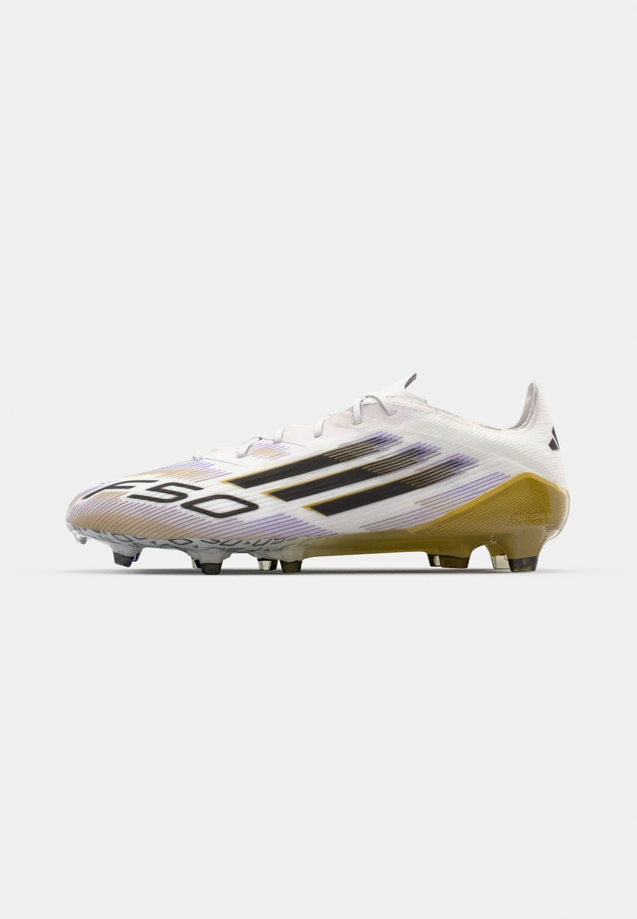 Кроссовки Adidas Performance F50 ELITE FIRM GROUND FOOTBALL BOOTS, Footwear White/Core Black/Gold Metallic/White — фото 2