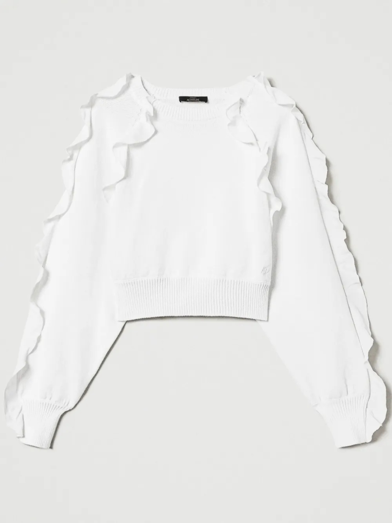 

Свитер TWINSET с оборками, белый