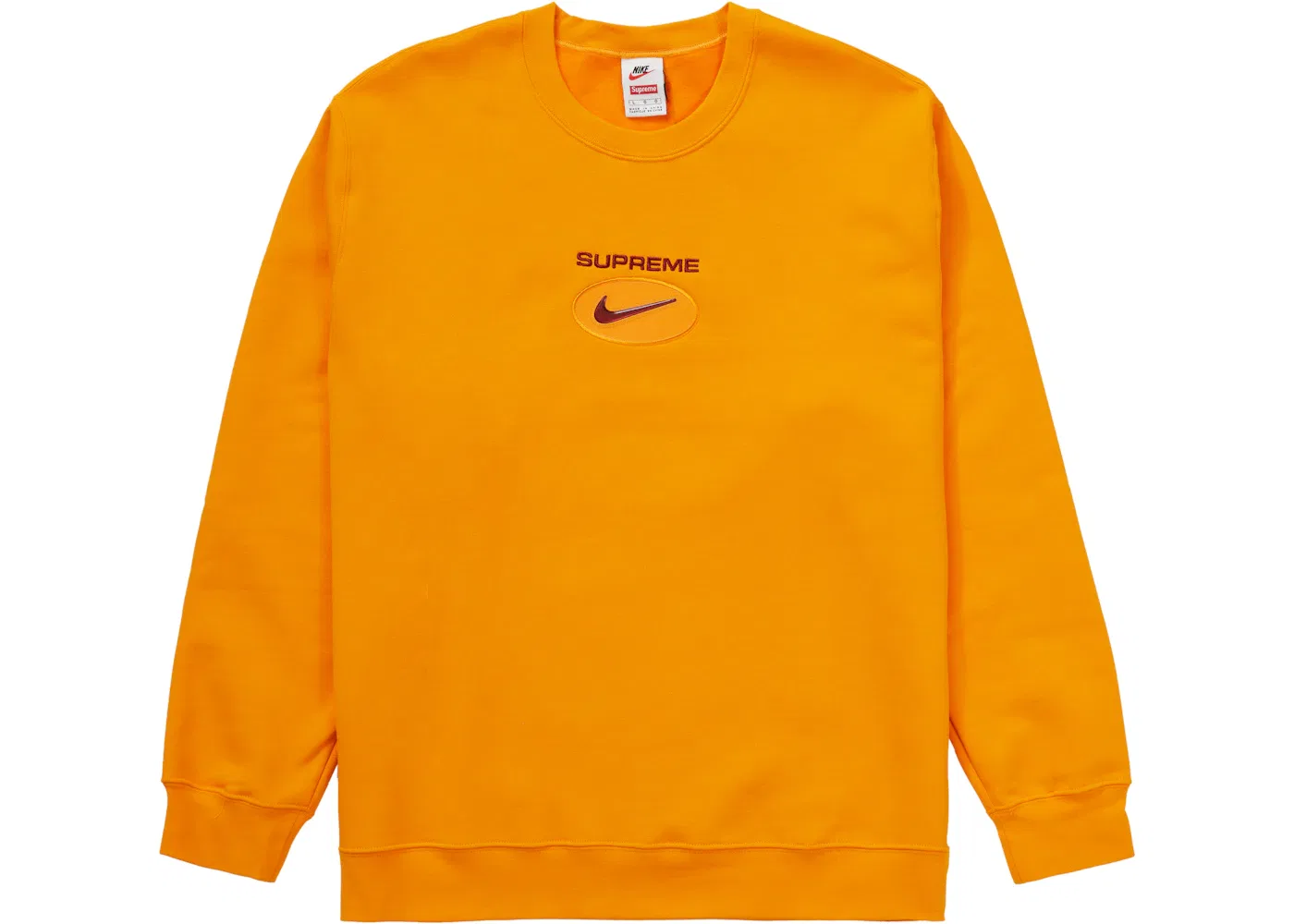 Мужской свитшот с принтом Supreme Nike Jewel Crewneck, Orange