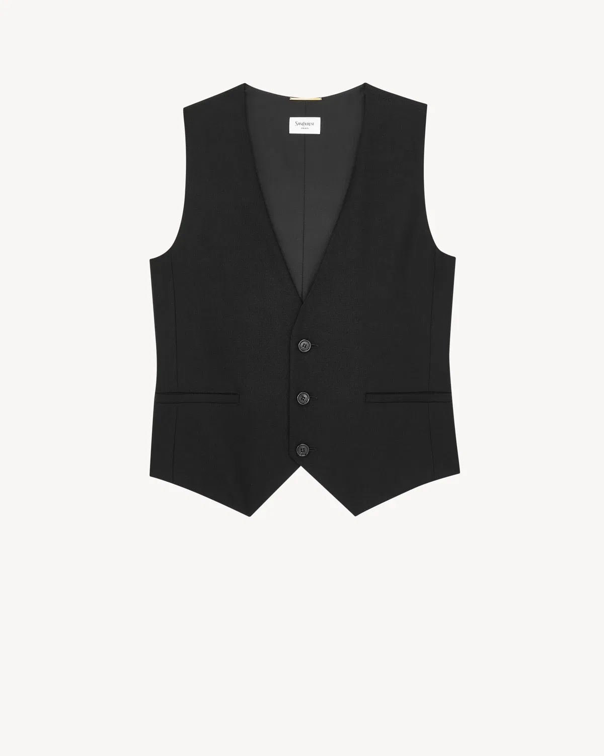 Жилет из кашемира SAINT LAURENT, черный