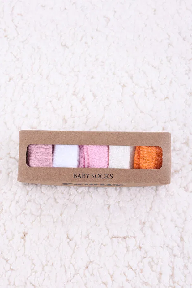 Детский комплект носков для девочек хлопковый Basics Baby Maa, Multicolor — фото 2