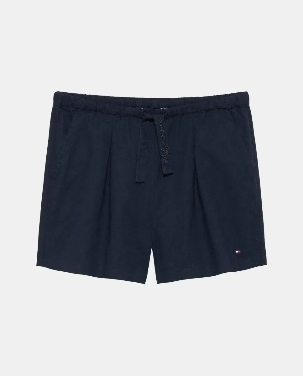 Детские шорты для девочек из льна Tommy Hilfiger, Azul