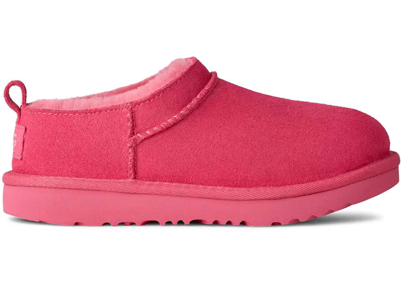 Детские тапочки с мехом UGG Classic Micro Slipper, Pink Bloom