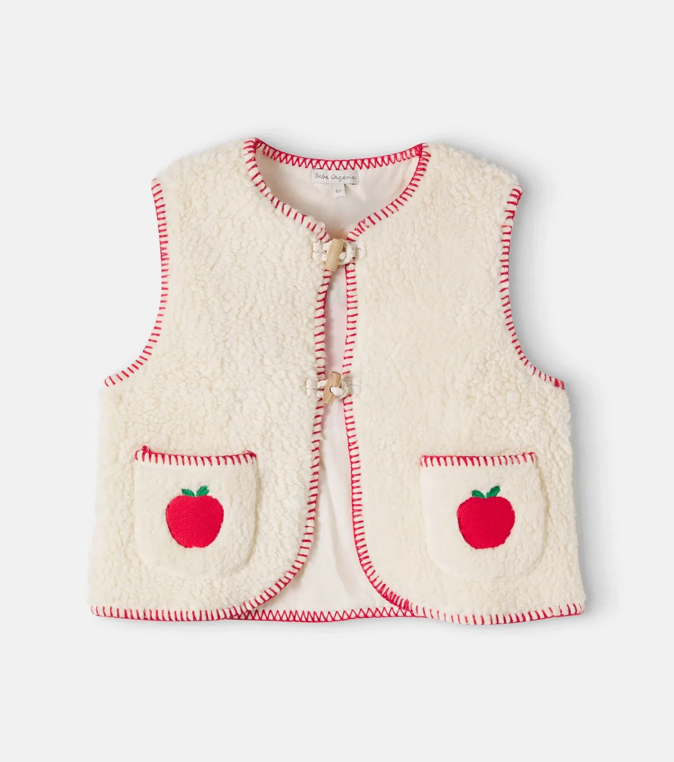 Жилет хлопковый Bebe Organic, белый