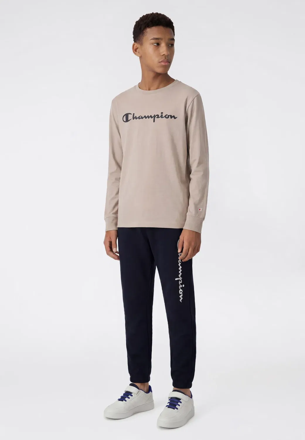 Спортивные штаны Icons с ребристой манжетой из флиса Champion, Dark Blue