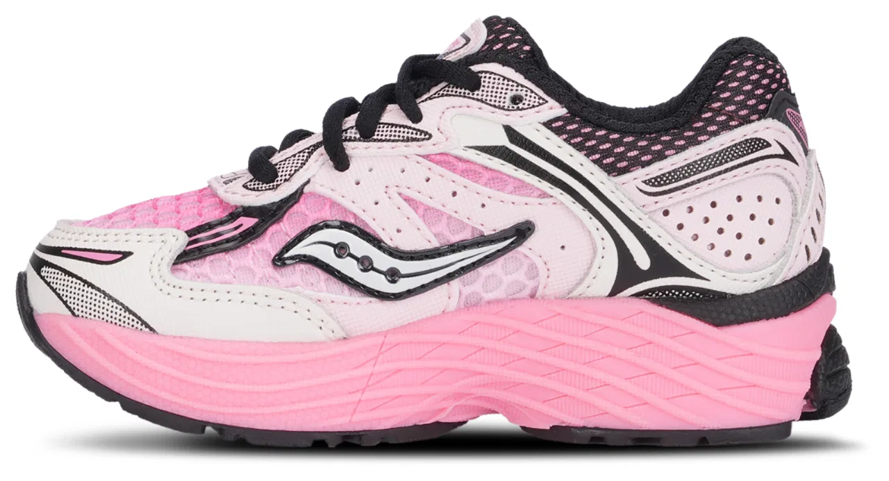 Детские кроссовки для девочек с ретро-дизайном Omni 9 Saucony, Salmon Black — фото 2