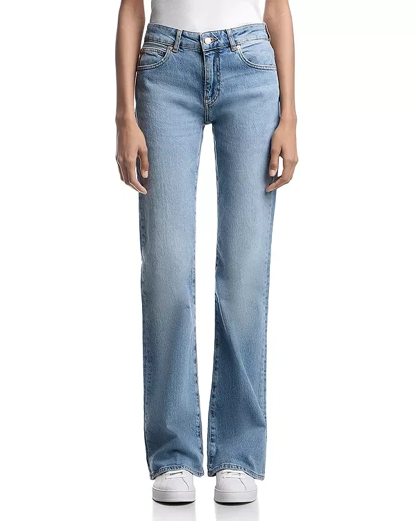 Женские джинсы с завышенной талией Emporio Armani, Dark Blue Denim