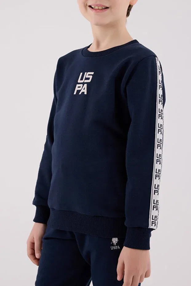 Детский спортивный костюм для мальчиков трикотажный U.S. Polo Assn., Navy Blue — фото 4