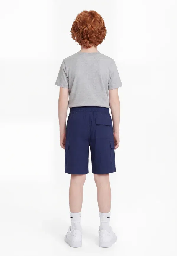 Шорты из хлопка и полиэстера Nike Sportswear, белый/темно-синий — фото 2