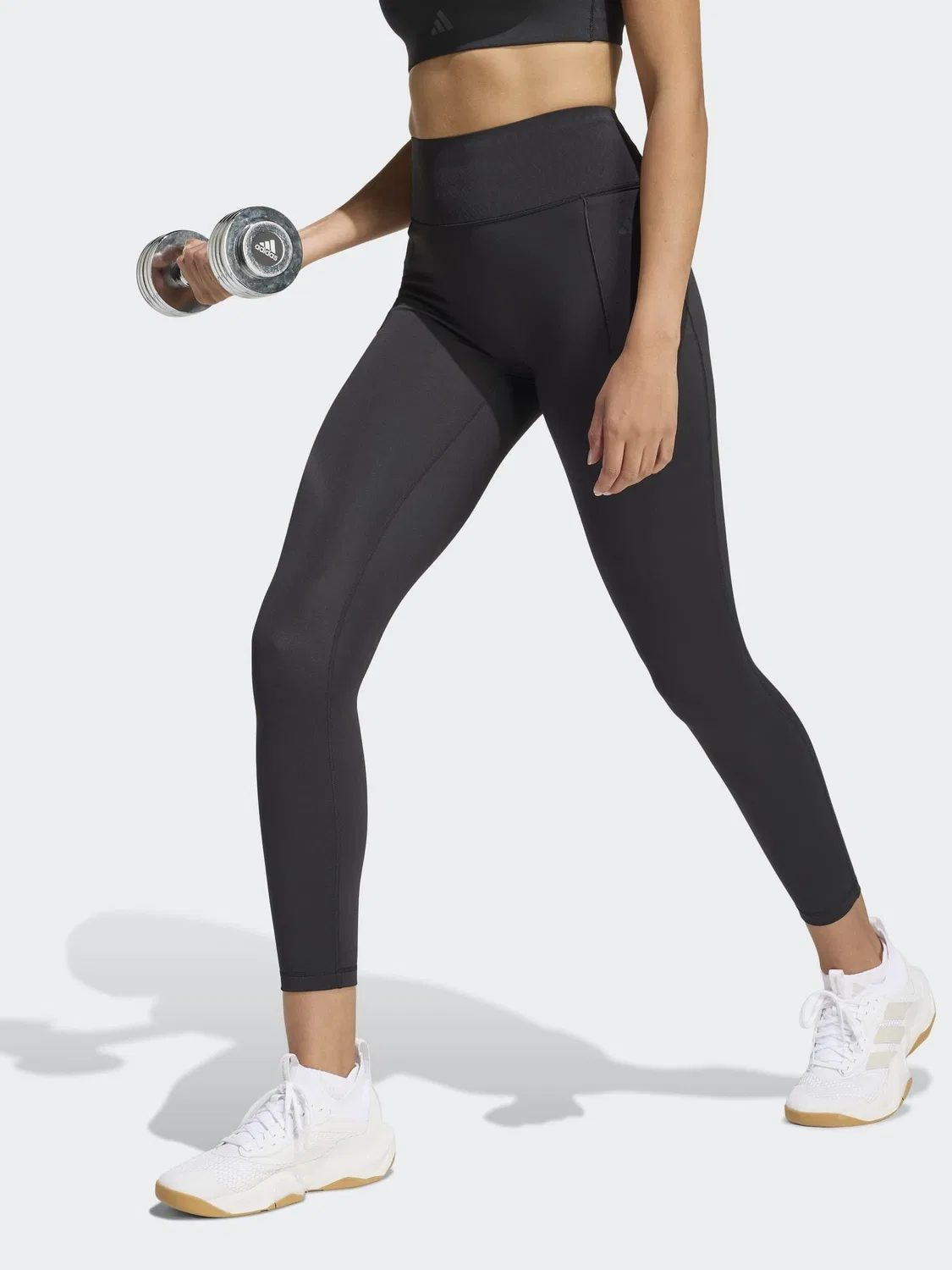 Леггинсы Optime Power 7/8 adidas, черный