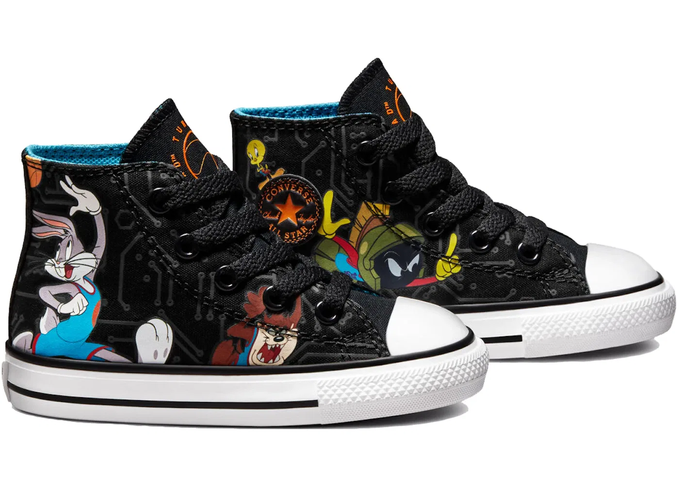Детские кеды Lifestyle Converse Chuck Taylor All Star Hi Space Jam, Black/Multi/White