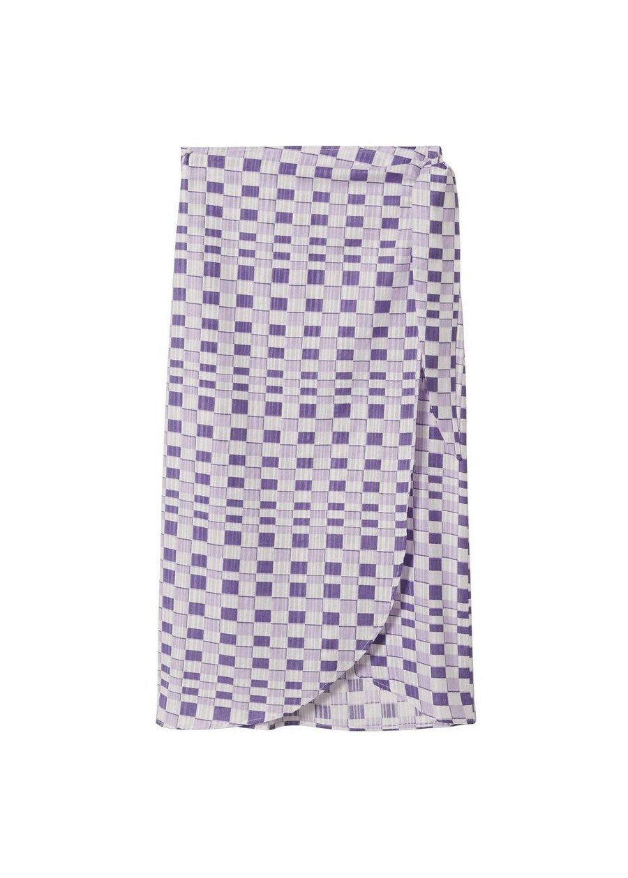 

Юбка MANGO, цвет Light purple/Dark purple