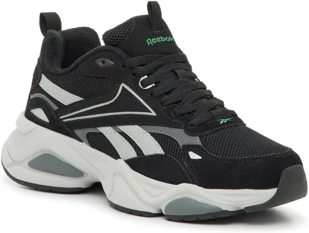 Мужские спортивные беговые кроссовки Reebok Charge Run, Black, Medium Grey, Light Green