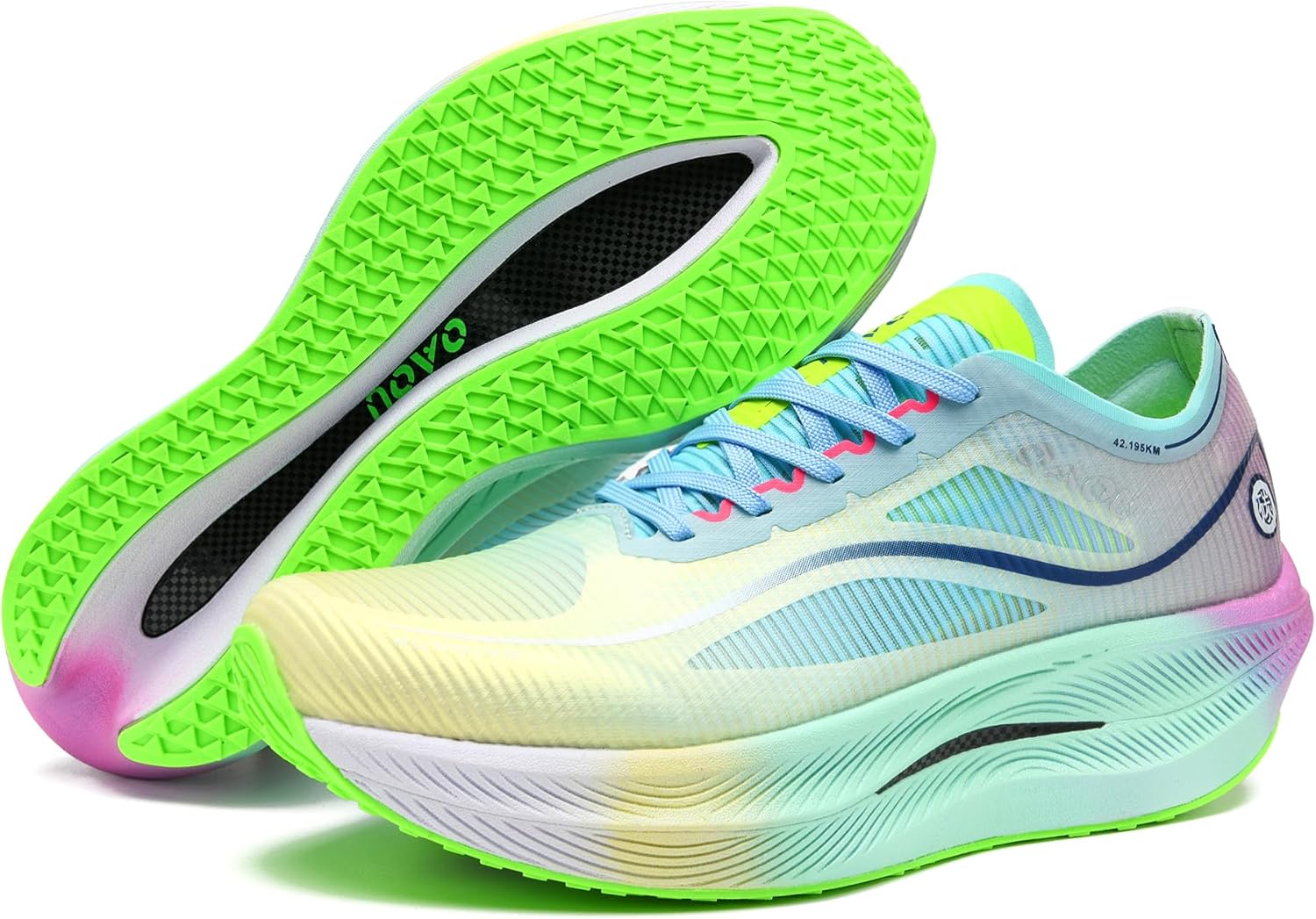 

Спортивные кроссовки для бега с прокачкой легкости, дышащей сеткой, полной углеродной пластиной, амортизацией, подходящие для тренировок и соревнований, для мужчин и женщин Zyzcw, Jade Butterfly