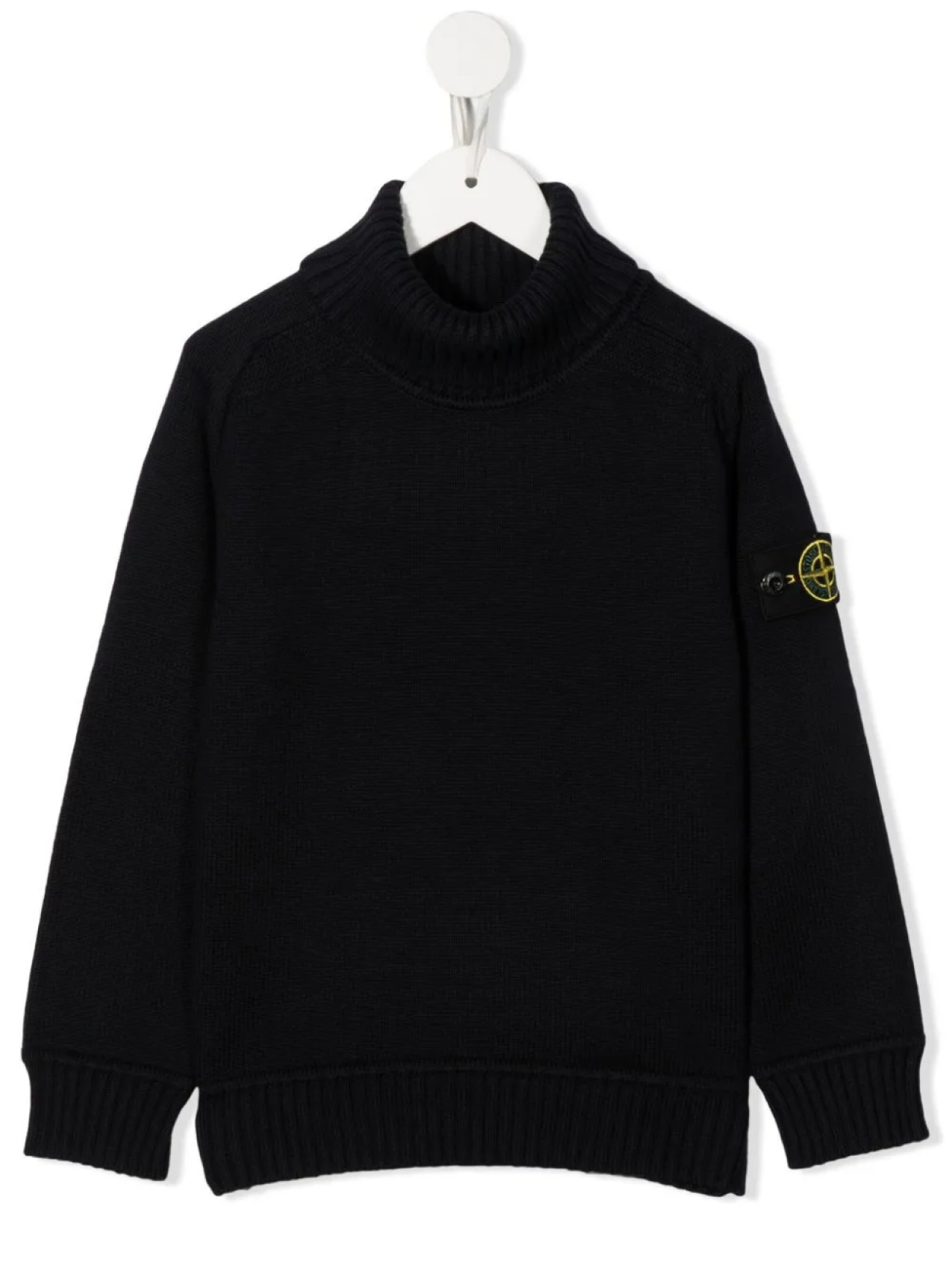 

Джемпер с высоким воротником и нашивкой Compass Stone Island Junior, синий