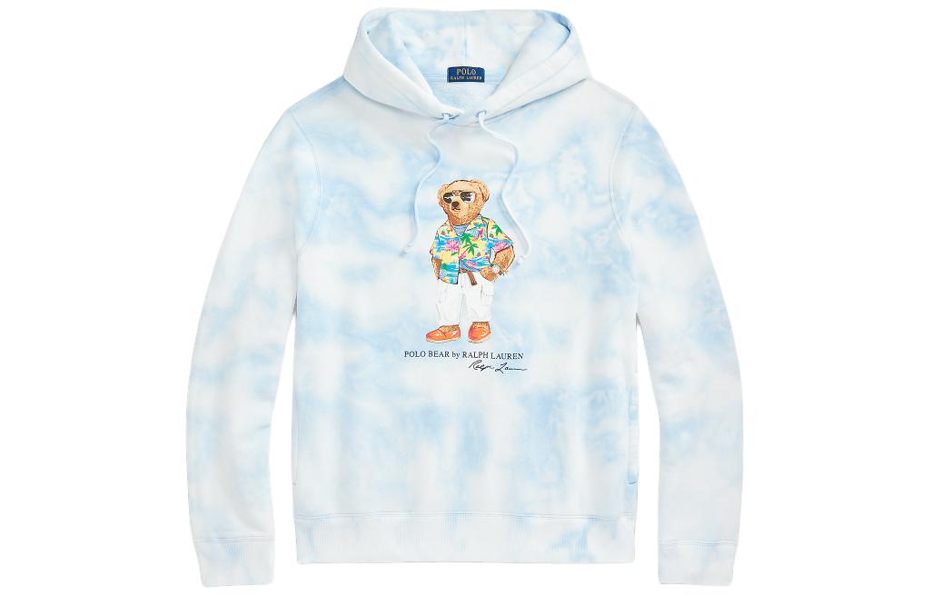 

Толстовка Polo Bear с принтом тай-дай Polo Ralph Lauren, Sky Blue