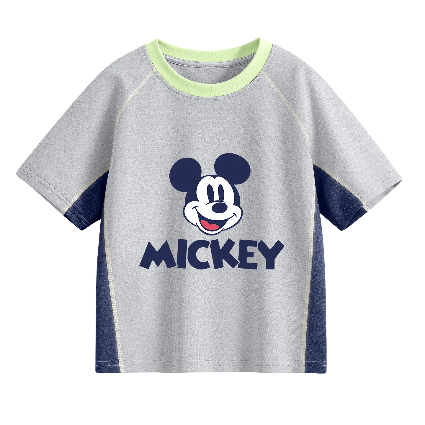 Детская футболка с круглым вырезом Disney, Dicy Mickey Gray