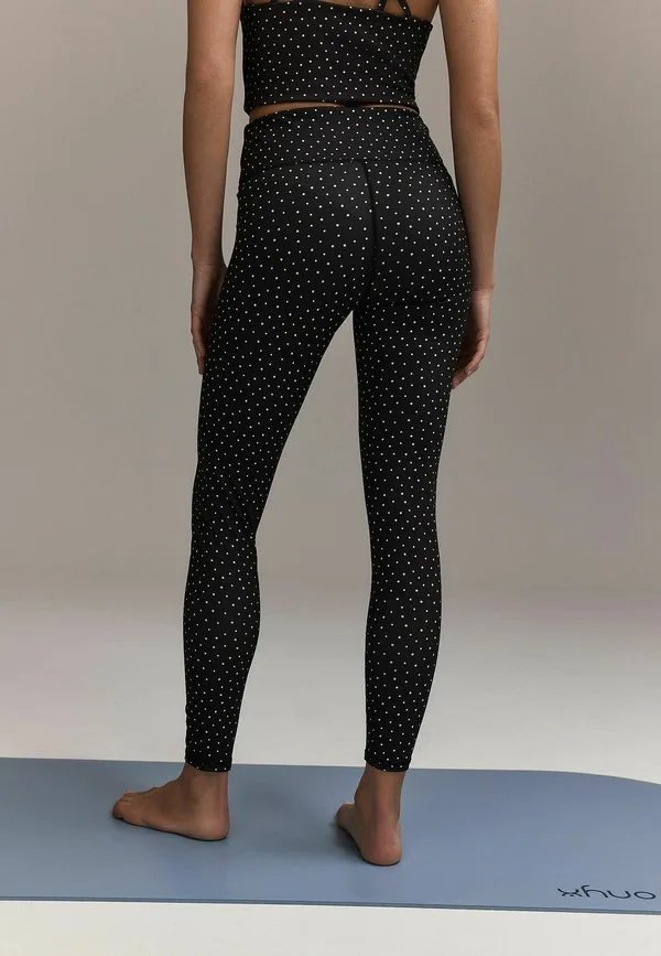 Активные силовые спортивные леггинсы брюки Next, Polka Dot — фото 3