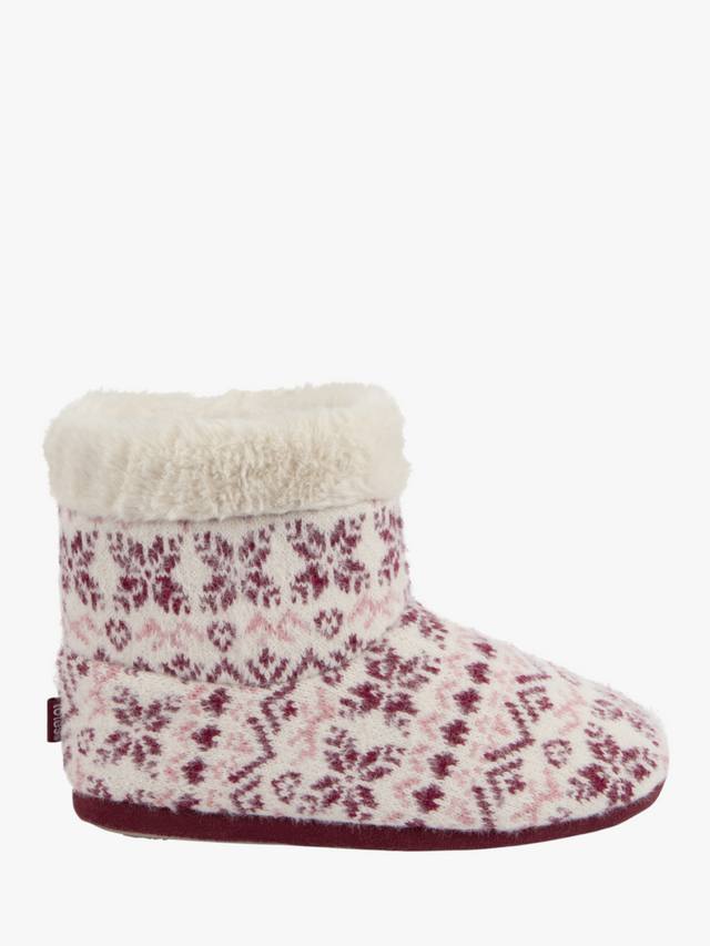 Женские тапочки-угги Fair Isle с вязаным узором totes, Fair Isle