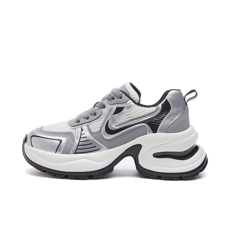 

Кроссовки женские толстые низкие Bardilev, серебряный, Серый, Кроссовки женские толстые низкие Bardilev, серебряный