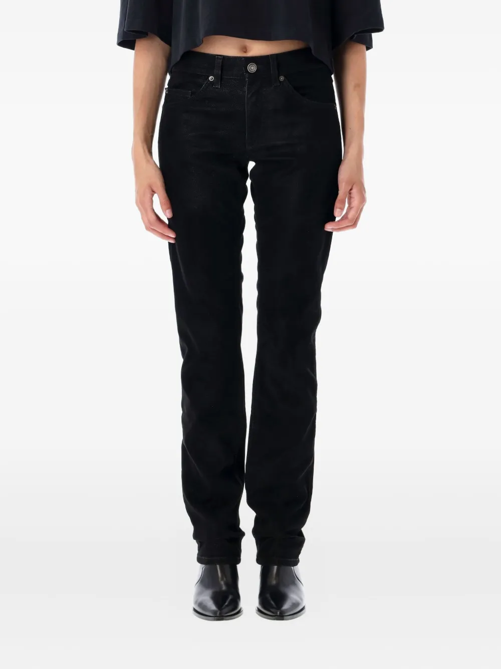 

Брюки из экокожи MARANT ÉTOILE, черный