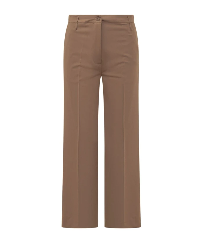 

Бежевые брюки для женщин осень-зима 2025 Semicouture, коричневый