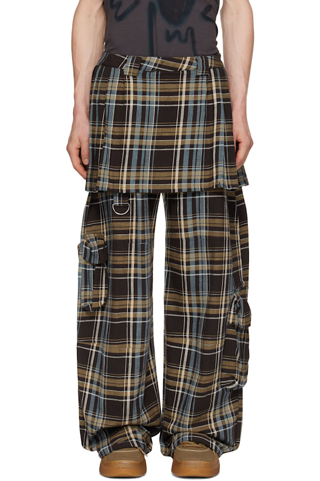 

Грузовые брюки-юбка Lawn Collina Strada, цвет loam plaid