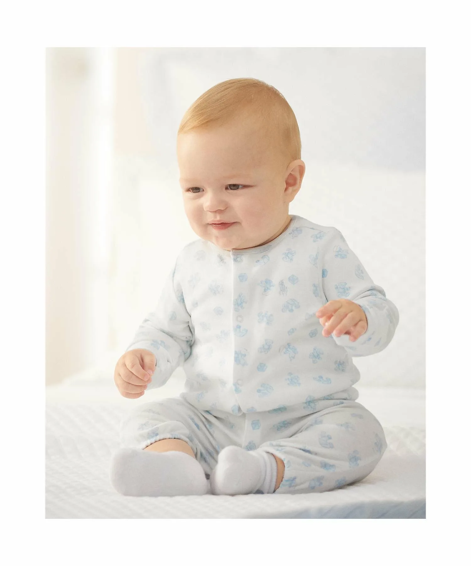 Детский комбинезон-платье из органического хлопка Polo Ralph Lauren, 400 Blue