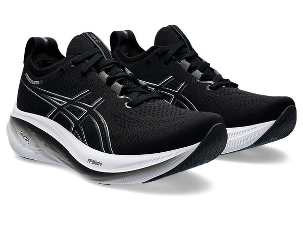 Кроссовки гель нимбус 26 ширина Asics, черный — фото 3