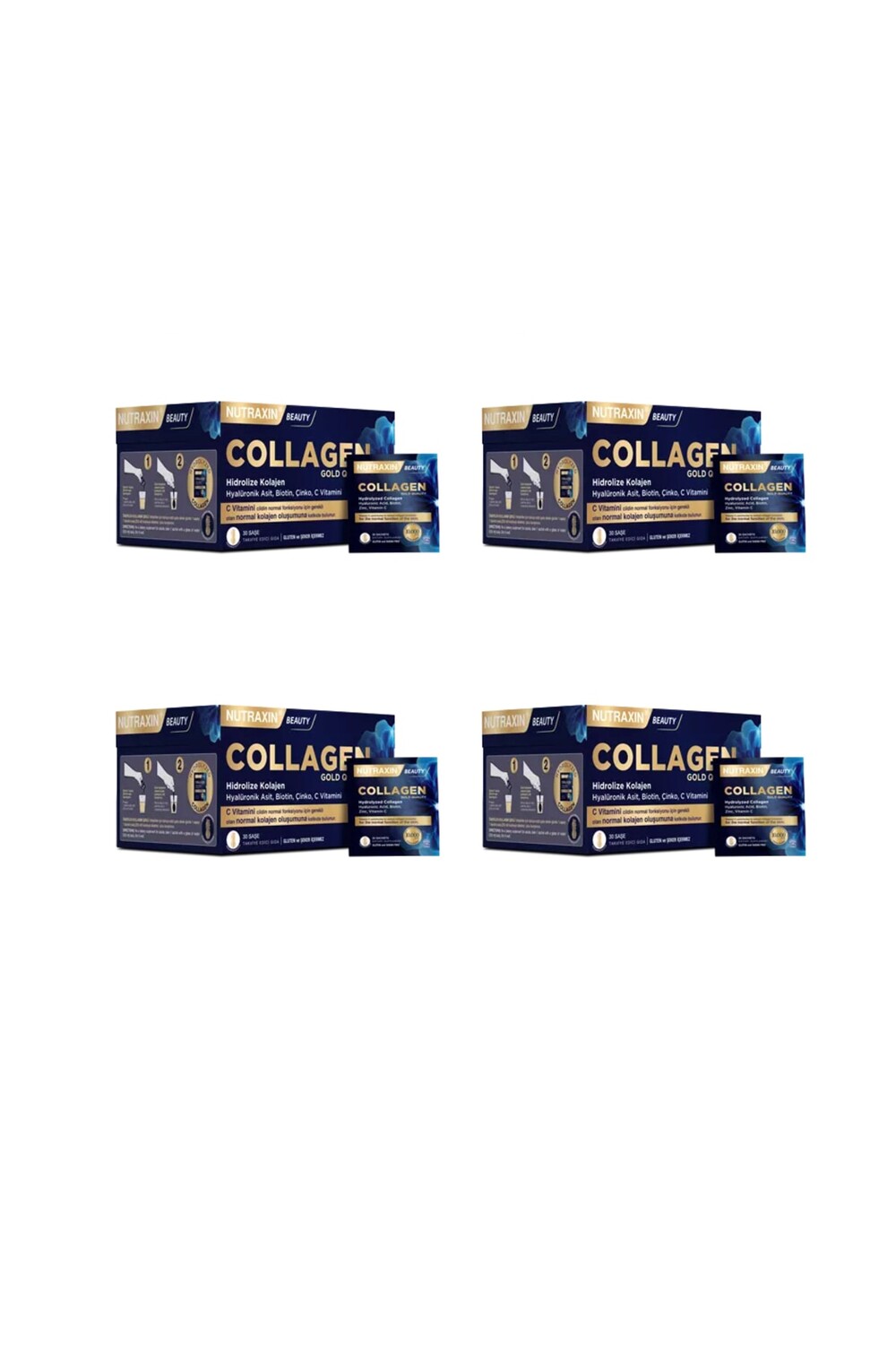 

Nutraxin Gold Collagen Plus 10000 мг со вкусом ананаса 30 пакетиков по 4 штуки