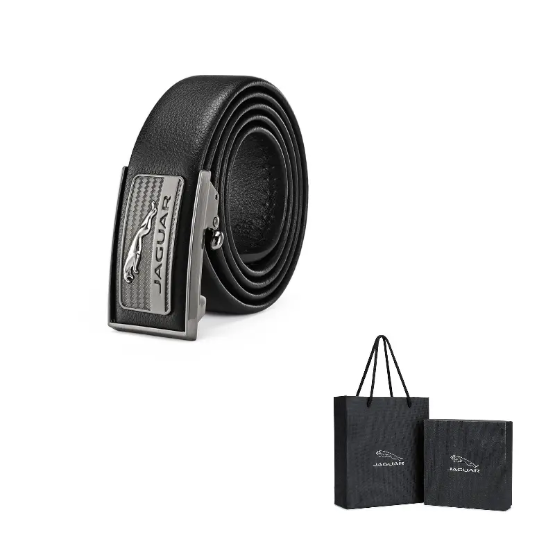 

JAGUAR Ремень из натуральной кожи для мужчин черный 3.5 см, Black