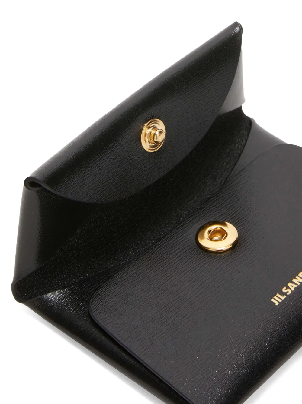 Кошелек из сафьяновой кожи JIL SANDER, черный — фото 2